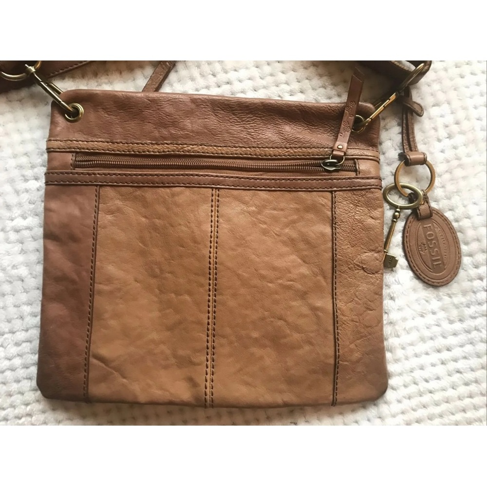 FOSSIL ZB 2986 SASHA LEATHER CROSSBODY SHOULDER BAG - MINT - Picture 5 of 6